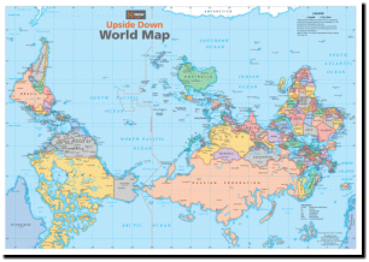 楽天市場 アップサイドダウン世界地図 Upside Down World T Maps