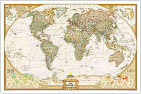 楽天市場 世界地図 ポスター アンティークの通販