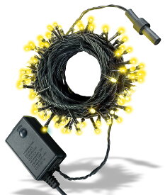 【当日配送対応】テルノン カラー シャンパン ゴールド LED イルミネーション ライト 20m 200球 ストレート タイプ メモリー 機能 コントローラ 付属 5連結可 クリスマス ツリー パーティ イベント 装飾 デコレーション 全6色 税込 送料込 ASH-TR200L-CHG