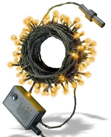【当日配送対応】テルノン カラー オレンジ LED イルミネーション ライト 10m 100球 ストレート タイプ メモリー 機能 コントローラ 付属 10連結可 クリスマス ハロウィン パーティ イベント 装飾 デコレーション 全12色 税込 送料込 ASH-TR100L-YLW