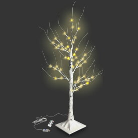 【AD&C TORONIC】LED白樺風ブランチツリーライト 全長90cm 60LED ライトカラー：シャンパンゴールド【送料・消費税込】