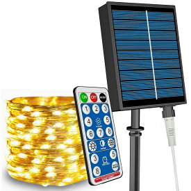 ソーラージュエリーライト 10m 100球 太陽光給電式 屋外・室内用 ライトカラー2色から選択 消費税込　送料無料！
