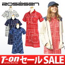 【30％OFF SALE】ロサーセン/ロサーセン/ワンピース 半袖ワンピース ポロワンピ 吸水速乾 鹿の子 迷彩柄 バンダナ柄 カモフラ柄Rosasen【レディ... ランキングお取り寄せ