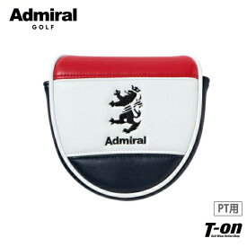 アドミラルゴルフ Admiral Golf 日本正規品 メンズ レディース パターカバー マレット型パターカバー 合皮 ランパント刺繍 トリコロールデザイン マグネット仕様 ゴルフ