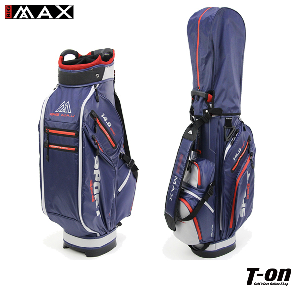 ビッグマックス BIG MAX　日本正規品 メンズ キャディバッグ ゴルフバッグ 9型 簡易防水 軽量 ヨーロピアンデザイン    ゴルフ