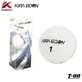 キラ ゴルフボール キャスコ　KIRA Kasco メンズ レディース ゴルフボール カラーボール KIRA BOON 高反発 高輝度 三角ターゲットマーク付き 飛距離アップ カップイン率アップ 公認球 3個入り ゴルフ