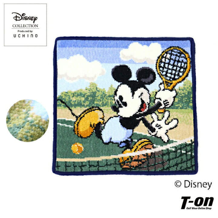 楽天市場 ディズニー Disney メンズ レディース タオルハンカチ ハンカチ ミニタオル Disney ミッキー テニス タオルハンカチ シェニール織り 上質コットン素材 世界中で愛されるディズニー ギフトにも ｔ ｏｎ ティーオン