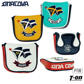 シナコバ SINACOVA メンズ レディース パターカバー マレット型パターカバー ヘッドカバー フラッグ刺繍 ゴルフ