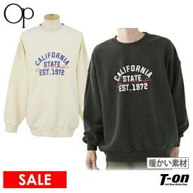 【70％OFF SALE】オーシャンパシフィック Ocean Pacific OP　日本正規品 メンズ トレーナー クルーネック 裏起毛スウェット 保温 ストレッチ メッセージプリント