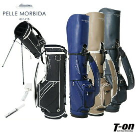 ペッレ モルビダ ゴルフ PELLE MORBIDA GOLF メンズ レディース キャディバッグ スタンド式キャディバッグ レザー調 9型 47インチ対応 ホイッスル付き ロゴ刺繍 ゴルフバッグ 上質感 高級感 【送料無料】 ゴルフ