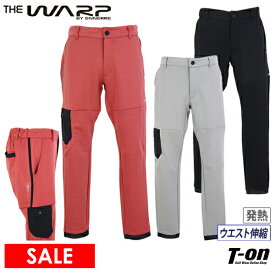 【30％OFF SALE】ザ ワープ バイ エネーレ THE WARP BY ENNERRE 日本正規品 メンズ パンツ ロングパンツ ジョガーパンツ ストレッチ 吸湿発熱 保温 ウエスト伸縮 裾ゴム仕様 ロゴプリント ゴルフウェア