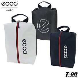 エコーゴルフ ECCO GOLF 日本正規品 メンズ レディース シューズケース シューズバッグ 内側ボア素材 配色ファスナー ワンハンドル ロゴ刺繍 ゴルフ