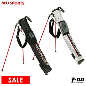 【50％OFF SALE】MUスポーツ エムユー スポーツ M.U SPORTS MUSPORTS メンズ レディース クラブケース セルフスタンドバッグ 46インチ対応 ショルダーベルト付 メッシュポケット付 ロゴテープデザイン ゴルフ