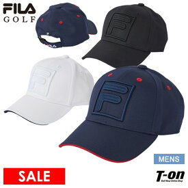 【40％OFF SALE】フィラ フィラゴルフ FILA GOLF メンズ キャップ ロゴキャップ 立体ロゴ刺繍 スクエアロゴ エコ素材 リサイクルポリエステル ゴルフ