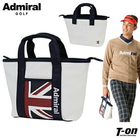 アドミラルゴルフ Admiral Golf 日本正規品 メンズ レディース カートバッグ ラウンドバッグ トートバッグ レザー調素材 ユニオンジャックモチーフ柄 ロゴ刺繍 ゴルフ