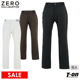 【30％OFF SALE】ゼロハリバートン ゴルフ ZERO HALLIBURTON GOLF メンズ パンツ ロングパンツ ストレッチ 撥水 ウエストゴム アンチシースルーパンツ 防透け ロゴワッペン 3Lまでご用意 【送料無料】 ゴルフウェア