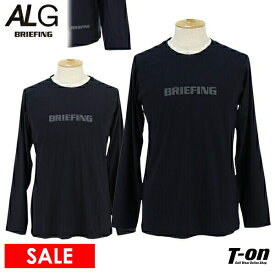 【20％OFF SALE】ブリーフィング エーエルジー BRIEFING ALG メンズ Tシャツ 長袖 クルーネック ストレッチ ロンT ランニング トレーニングにも リフレクトロゴプリント 【送料無料】