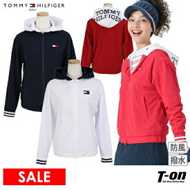 【30％OFF SALE】トミー ヒルフィガー ゴルフ TOMMY HILFIGER GOLF 日本正規品 レディース ブルゾン フーディージャケット ウィンドブルゾン 撥水 防風 ストレッチ メッシュ裏地付き フードロゴプリント 【送料無料】 ゴルフウェア