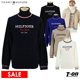 【30％OFF SALE】トミー ヒルフィガー ゴルフ TOMMY HILFIGER GOLF 日本正規品 メンズ セーター タートルネックセーター ニット ウール混紡 ロゴ刺繍 配色ライン 【送料無料】 ゴルフウェア