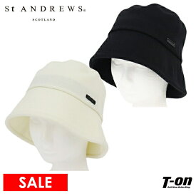 【30％OFF SALE】セントアンドリュース St ANDREWS メンズ レディース ハット バケットハット ウール混素材 ロゴプレート ゴルフ