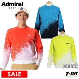 【30％OFF SALE】アドミラルゴルフ Admiral Golf 日本正規品 メンズ セーター ハイネック モックネック ニット 遠赤外線保温 手洗い可能 スタートレイルジャガード 【送料無料】 ゴルフウェア