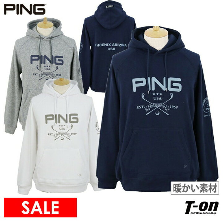 楽天市場】【50％OFF SALE】ピン PING メンズ パーカー フード付き  