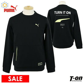 【40％OFF SALE】プーマゴルフ PUMA GOLF 日本正規品 日本規格 メンズ トレーナー クルーネック スウェットプルオーバー カンガルーポケット バックロゴプリント ゴルフウェア