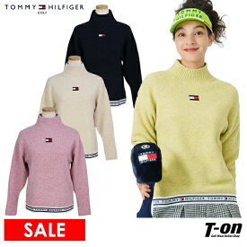 【30％OFF SALE】トミー ヒルフィガー ゴルフ TOMMY HILFIGER GOLF 日本正規品 レディース セーター ハイネック タートルネック スフレタッチ ニット 裾ロゴリブゴム フラッグワッペン 【送料無料】 ゴルフウェア