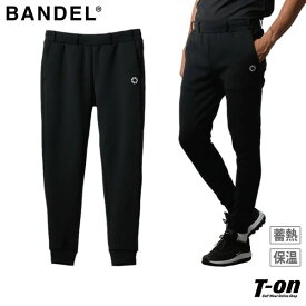 バンデル BANDEL メンズ パンツ ロングパンツ ジョガーパンツ 裏起毛 蓄熱 保温 ストレッチ ウエスト伸縮 ロゴプリント 【送料無料】 ゴルフウェア