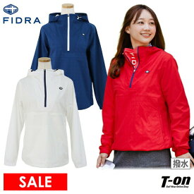 【30％OFF SALE】フィドラ FIDRA レディース ブルゾン パーカー ハーフジップアップ アノラック 撥水 ストレッチ 軽量 チェック柄ジャガード ロゴ刺繍 ゴルフウェア