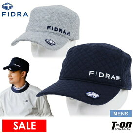 【30％OFF SALE】フィドラ FIDRA メンズ キャップ ワークキャップ キルティング素材 保温 防寒 裏フリース すべり部吸汗速乾 立体ロゴ刺繍 ゴルフ