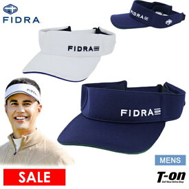 【30％OFF SALE】フィドラ FIDRA メンズ サンバイザー すべり部吸汗速乾 立体ロゴ刺繍 サイズ調節可 ゴルフ