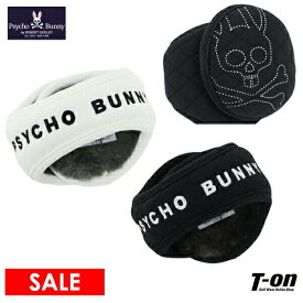 【20％OFF SALE】サイコバニー Psycho Bunny 日本正規品 メンズ レディース イヤーウォーマー イヤーマフ 耳当て 保温 防寒 裏ボア ステッチ風スカルバニー キルトデザイン ゴルフ