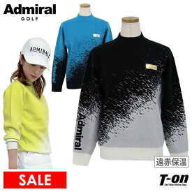 【30％OFF SALE】アドミラルゴルフ Admiral Golf 日本正規品 レディース セーター ハイネック モックネック ニット 遠赤外線保温 手洗い可 スタートレイルジャガード オーロラロゴワッペン 【送料無料】 ゴルフウェア