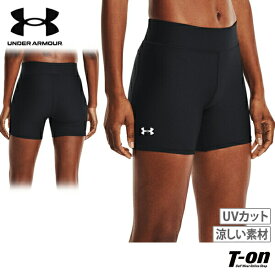 アンダーアーマー UNDER ARMOUR 日本正規品 レディース インナーパンツ アンダーウエア コンプレッションUVカット UPF50 涼しい素材 ミッドライズ ミディ丈 ロゴプリント