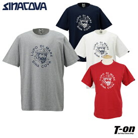 シナコバ サルジニア SINACOVA SARDEGNA メンズ Tシャツ 半袖 クルーネック コットン100％ キャプテンプリント