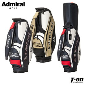 アドミラルゴルフ Admiral Golf 日本正規品 メンズ レディース キャディバッグ 9型 46インチ パンチングデザイン トラディショナル アーチロゴ ランパント刺繍 【送料無料】 ゴルフ