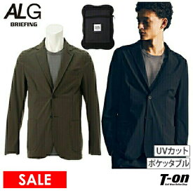 【20％OFF SALE】ブリーフィング エーエルジー BRIEFING ALG メンズ ジャケット テーラードジャケット 2つボタン イタリア社製素材 メッシュ裏地付き 軽量 形状安定性 吸水速乾性 UVカット サイドベント ポケッタブル トラベルコレクション 【送料無料】