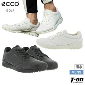 エコーゴルフ ECCO GOLF 日本正規品 メンズ シューズ ゴルフシューズ スパイクレスシューズ Biom Hybrid バイオムハイブリッド 撥水 シュリンクレザー ロゴプリント 【送料無料】 ゴルフ