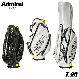 アドミラルゴルフ Admiral Golf 日本正規品 メンズ レディース キャディバッグ 9型 46インチ 幾何学エナメル カーボン切替 成型パネル パフォーマンス 3点式ショルダーベルト 【送料無料】 ゴルフ