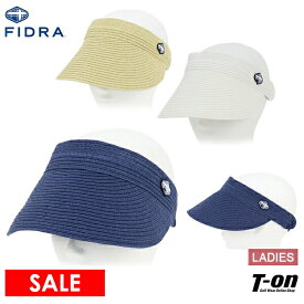 【50％OFF SALE】フィドラ FIDRA レディース サンバイザー ペーパーワイドバイザー すべり部吸汗速乾 接触冷感 ロゴワッペン サイズ調節可 ゴルフ