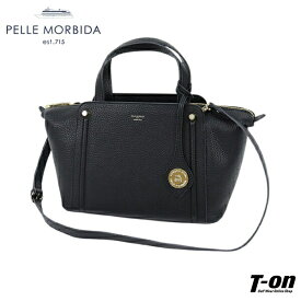 ペッレ モルビダ PELLE MORBIDA メンズ レディース カートバッグ ラウンドバッグ ハンドバッグ ショルダーバッグにもなる 牛革 本革 型押しレザー ロゴチャーム付 【送料無料】