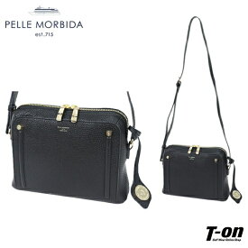 ペッレ モルビダ PELLE MORBIDA メンズ レディース カートバッグ ショルダーバッグ ショルダーポーチ ポシェット 牛革 本革 型押しレザー ロゴチャーム付 【送料無料】