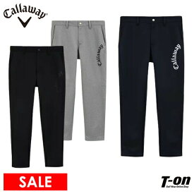 【40％OFF SALE】キャロウェイ アパレル キャロウェイ ゴルフ Callaway APPAREL メンズ パンツ ロングパンツ ジョガーパンツ アンクル丈 ストレッチ ダンボール素材 エンボスロゴプリント ゴルフウェア