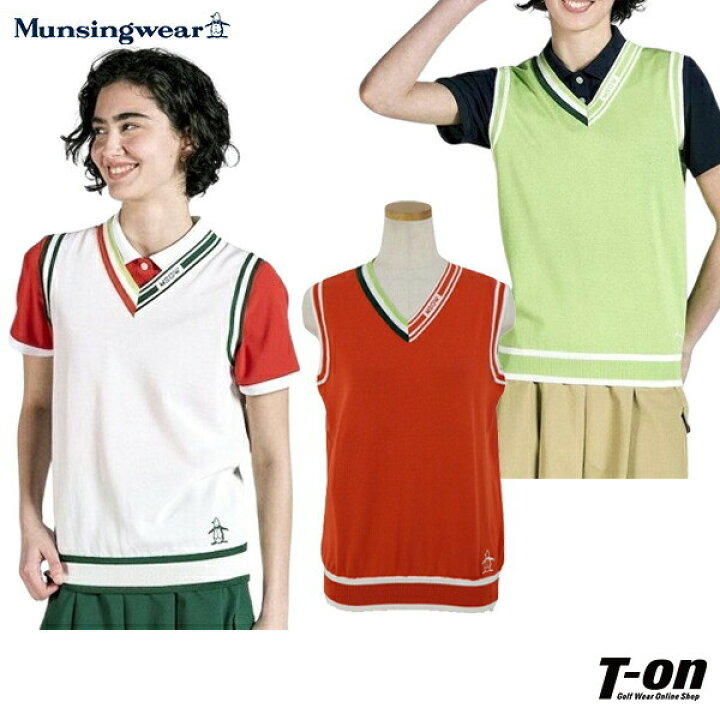 楽天市場】マンシングウェア Munsingwear レディース ベスト Vネック  