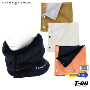 トミー ヒルフィガー ゴルフ TOMMY HILFIGER GOLF 日本正規品 メンズ レディース ネックウォーマー ネックカバー リバーシブル ニット×ボア素材 保温 防寒 ロゴ刺繍 ゴルフ 【送料無料】