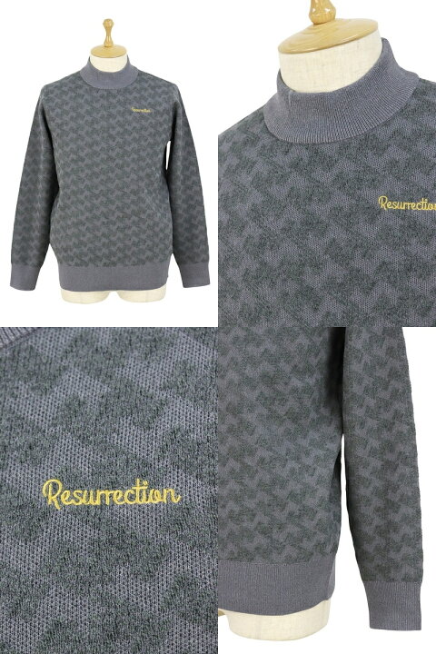楽天市場】レザレクション Resurrection メンズ セーター ハイネック 