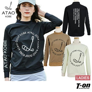 アタオ ゴルフ ATAO GOLF レディース スニードジャック ブルゾン ハイネック プルオーバー式 ストレッチ ロゴプリント ゴルフクラブモチーフデザイン 【送料無料】 ゴルフウェア