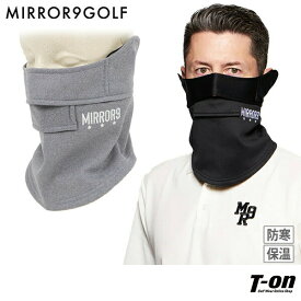ミラーナインゴルフ MIRROR9GOLF メンズ レディース フェイスカバー フェイスマスク フェイスガード 裏微起毛 保温 防寒 耳掛けゴム付き 鼻口通気口 ロゴ刺繍 ゴルフ 【送料無料】