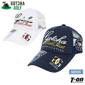 ガッチャ ガッチャゴルフ GOTCHA GOLF メンズ キャップ メッシュキャップ ワッペンデザイン 筆記体 ロゴ刺繍キャップ 2024 春夏 新作 ゴルフ